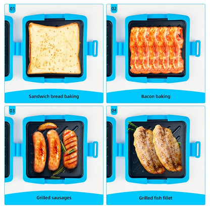 Microwave Toaster & Sandwich Maker For Fast Cooking✨