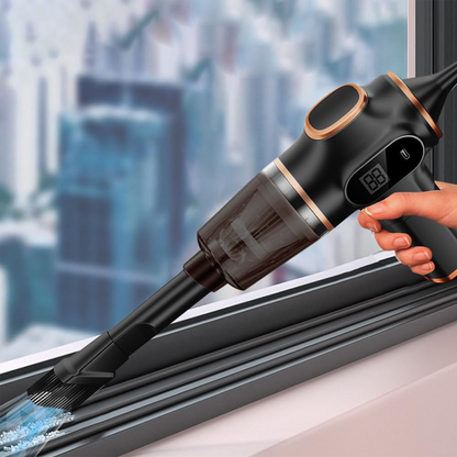 🚗4 in 1 High Power Cordless Car Vacuum Cleaner – Strong Suction, Long Battery Life & Versatile Attachments 🍃