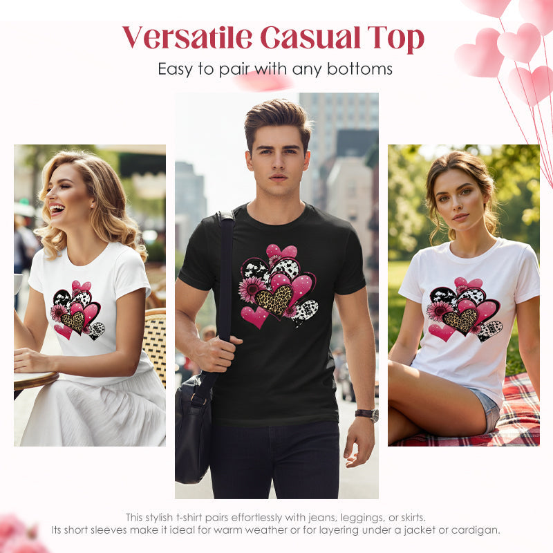 👫【Heartbeat Sync T-Shirts】— Our anniversary is the trendiest accessory we share. 💞🏷️