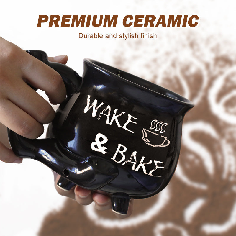 Novelty Glazed Ceramic Coffee Mug with Handle