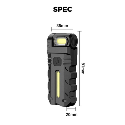 💎 56% OFF! 💎 180° rotatable LED work light – dual beam, magnetic base, and USB-C charging port