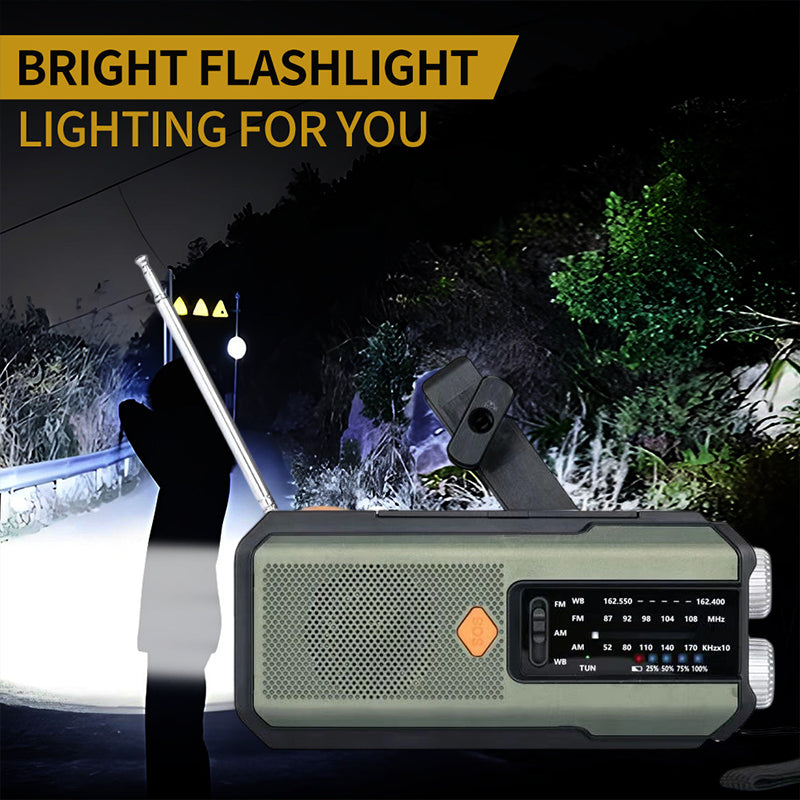 🥳2026 HOT SALE🥳 57% OFF!🔥Solar Hand-Crank Emergency Weather Radio