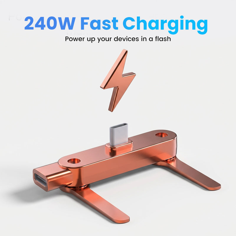 🔥Fast Charging Adapter with 360° Foldable Phone Stand