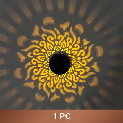 🌞 Solar Mandala Light – Stunning Pattern Projection, 2-in-1 Floor & Wall Design & IP65 Waterproof Auto On/Off 🌿