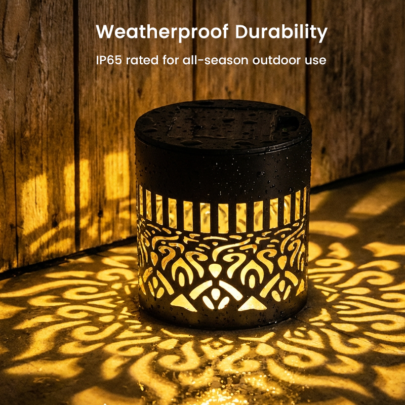🌞 Solar Mandala Light – Stunning Pattern Projection, 2-in-1 Floor & Wall Design & IP65 Waterproof Auto On/Off 🌿