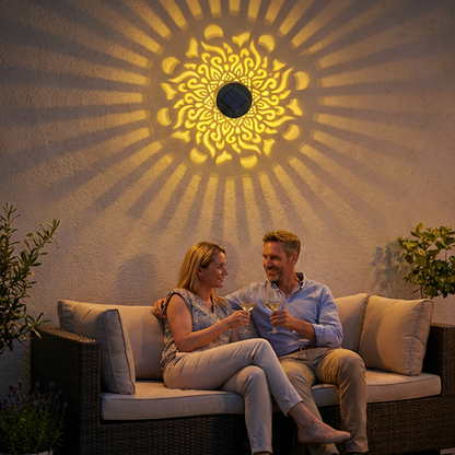 🌞 Solar Mandala Light – Stunning Pattern Projection, 2-in-1 Floor & Wall Design & IP65 Waterproof Auto On/Off 🌿