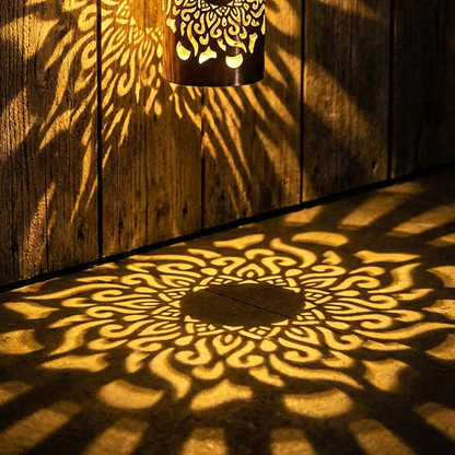 🌞 Solar Mandala Light – Stunning Pattern Projection, 2-in-1 Floor & Wall Design & IP65 Waterproof Auto On/Off 🌿
