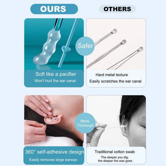 Gentle Adhesive Ear Wax Remover Sticks