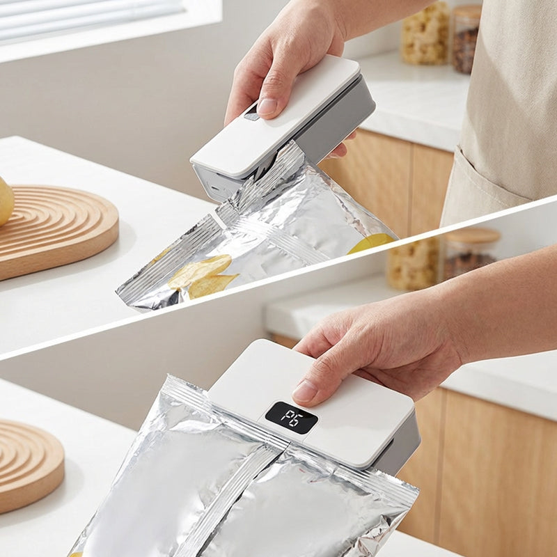 Rechargeable 2-in-1 Mini Bag Sealer with Cutter