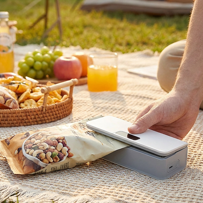 Rechargeable 2-in-1 Mini Bag Sealer with Cutter