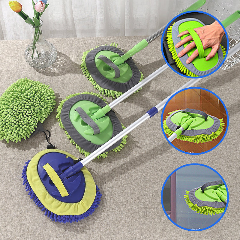 🧼Durable Aluminum Long Handle Telescopic Car Wash Mop🚗✨