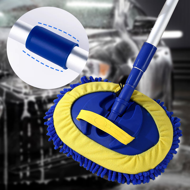 🧼Durable Aluminum Long Handle Telescopic Car Wash Mop🚗✨