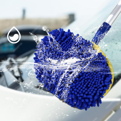 🧼Durable Aluminum Long Handle Telescopic Car Wash Mop🚗✨