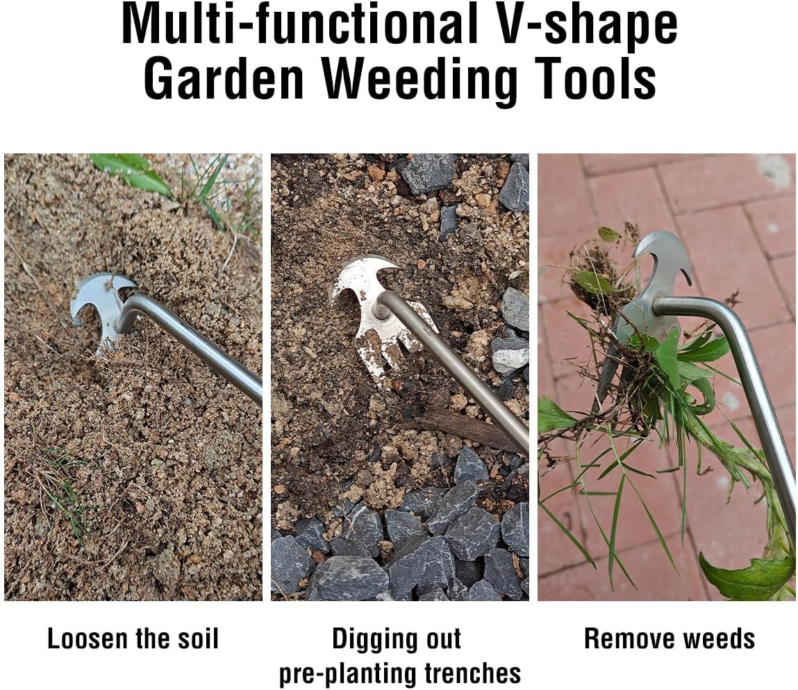 💎 THE ULTIMATE WEEDING ARTIFACT! 💎 Manganese Steel Uprooting Tool – Sharp Tines, Ergonomic Handle & All-Weather Durability