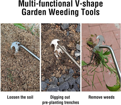 💎 THE ULTIMATE WEEDING ARTIFACT! 💎 Manganese Steel Uprooting Tool – Sharp Tines, Ergonomic Handle & All-Weather Durability