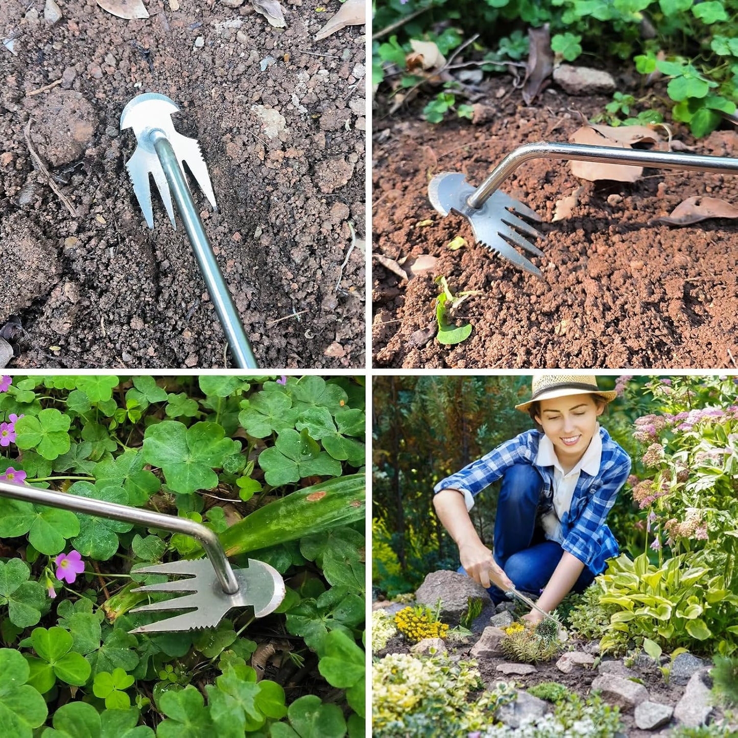 💎 THE ULTIMATE WEEDING ARTIFACT! 💎 Manganese Steel Uprooting Tool – Sharp Tines, Ergonomic Handle & All-Weather Durability