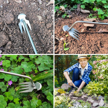 💎 THE ULTIMATE WEEDING ARTIFACT! 💎 Manganese Steel Uprooting Tool – Sharp Tines, Ergonomic Handle & All-Weather Durability