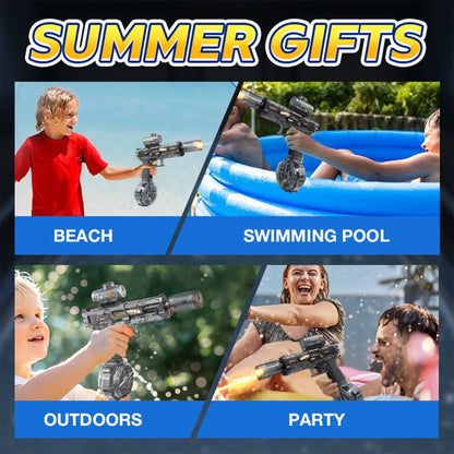 🥳2026 HOT SALE🥳💞50K+ SOLD!💥🔫💡 50% OFF! Electric Water Gun – LED lights sync with every shot, rechargeable & high-capacity. Splash-resistant, endless fun for pool & backyard. Take water fights to the next level! ⚡💦
