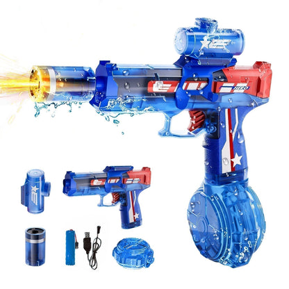 🥳2026 HOT SALE🥳💞50K+ SOLD!💥🔫💡 50% OFF! Electric Water Gun – LED lights sync with every shot, rechargeable & high-capacity. Splash-resistant, endless fun for pool & backyard. Take water fights to the next level! ⚡💦