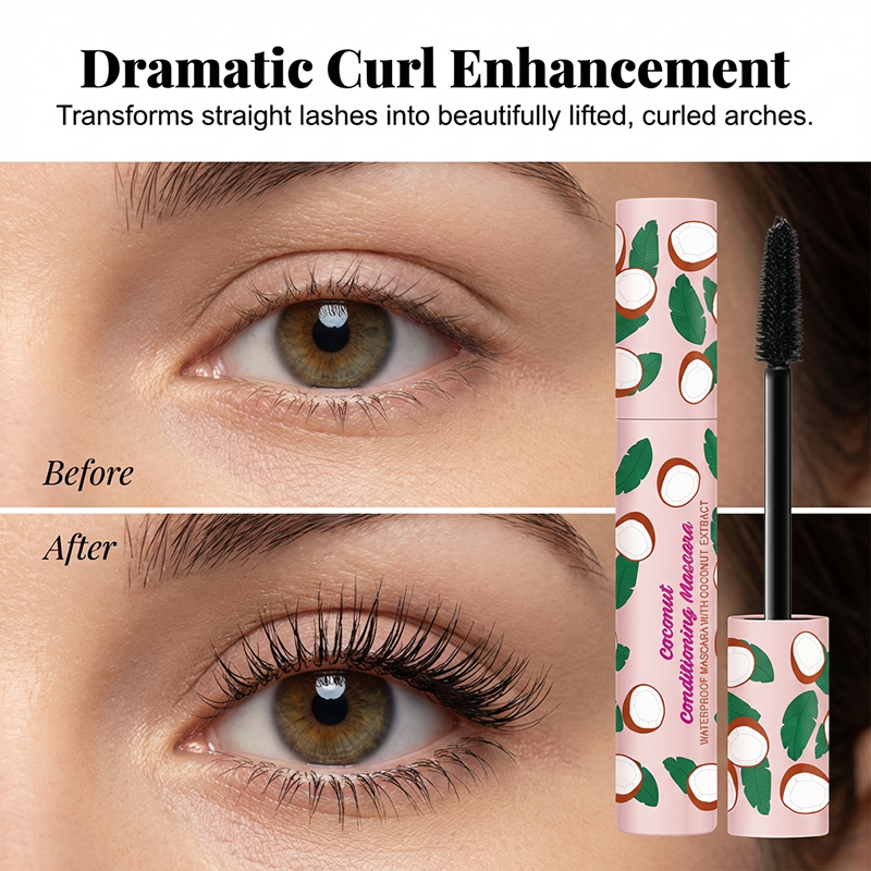 👁️【Waterproof Lengthening and Curling Mascara】— One swipe, all-day curl, and it won’t smudge even if you cry! 💧✨