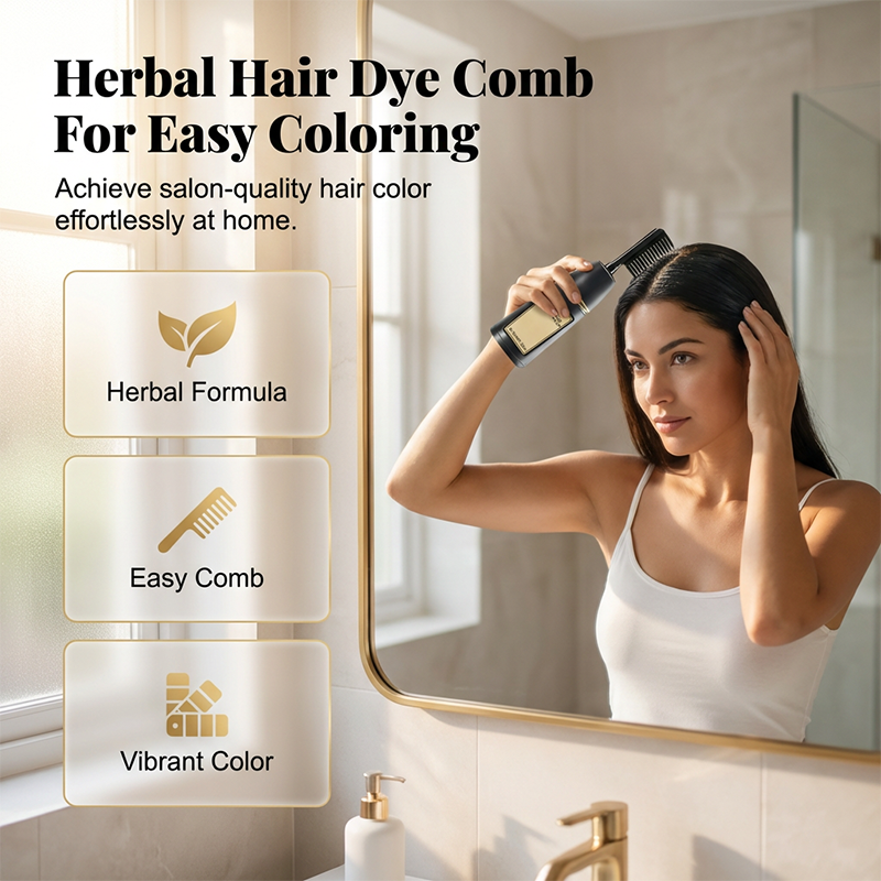 🪮Herbal Hair Dye Comb for Home Use🌿🌸✨