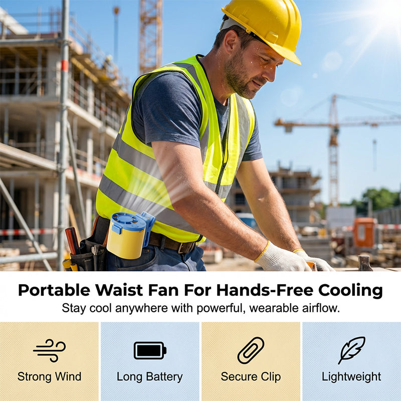 Portable Waist Clip Fan
