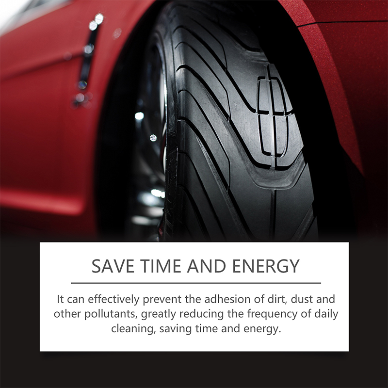 ✨ Tire wax—restores a deep black shine, blocks UV rays, and repels dirt. Quick and easy! 🚗