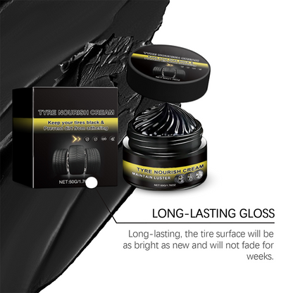 ✨ Tire wax—restores a deep black shine, blocks UV rays, and repels dirt. Quick and easy! 🚗