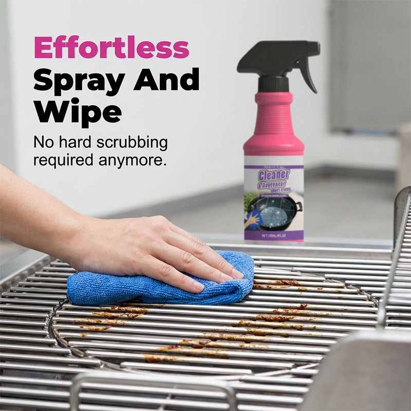 🌟BUY 3 GET 2 FREE!!💦Fast-Acting Heavy-Duty Grill Degreaser Spray