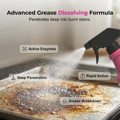 🌟BUY 3 GET 2 FREE!!💦Fast-Acting Heavy-Duty Grill Degreaser Spray