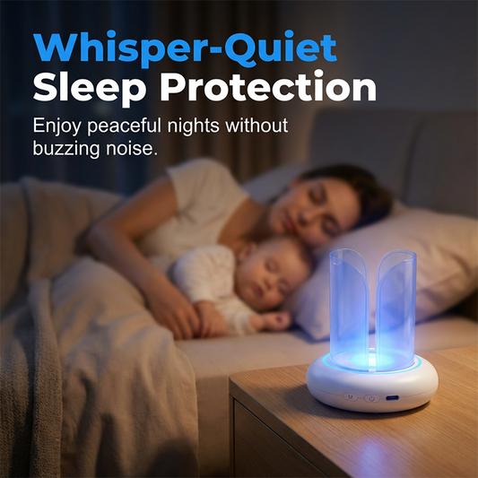 💨360° UV LED Mosquito & Fly Trap Lamp💡✨