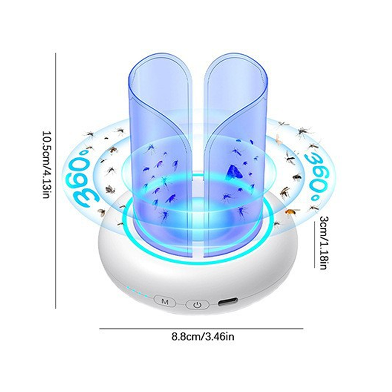 💨360° UV LED Mosquito & Fly Trap Lamp💡✨
