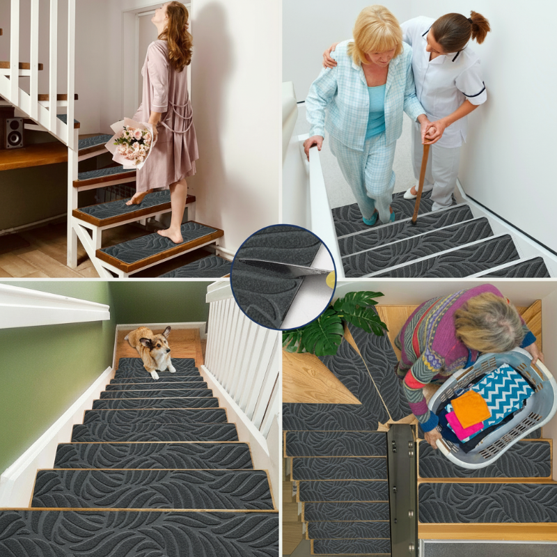🔥Hot sale 30% OFF🔥Self-Adhesive Anti-Slip Stair Tread Pads