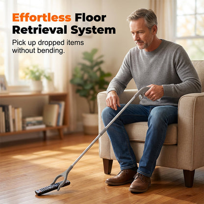 🦯【Foldable Long-Handled Retrieval Tongs】— Just extend and grab—no more bending over, whether high or low. Seniors and expectant mothers can pick things up on their own! 🔧✨