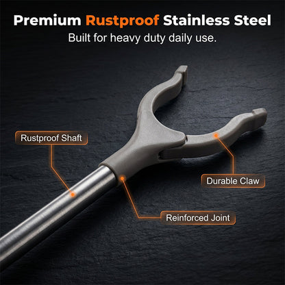🦯【Foldable Long-Handled Retrieval Tongs】— Just extend and grab—no more bending over, whether high or low. Seniors and expectant mothers can pick things up on their own! 🔧✨