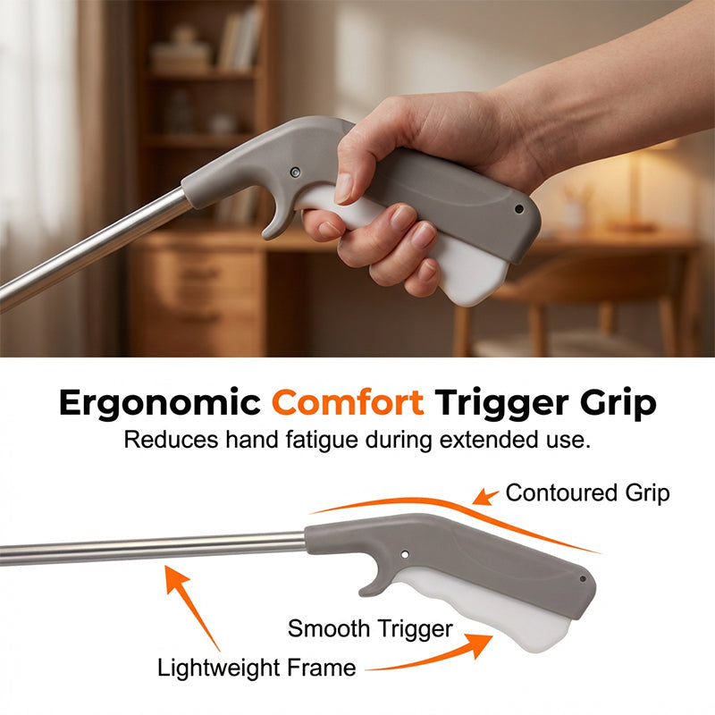 🦯【Foldable Long-Handled Retrieval Tongs】— Just extend and grab—no more bending over, whether high or low. Seniors and expectant mothers can pick things up on their own! 🔧✨