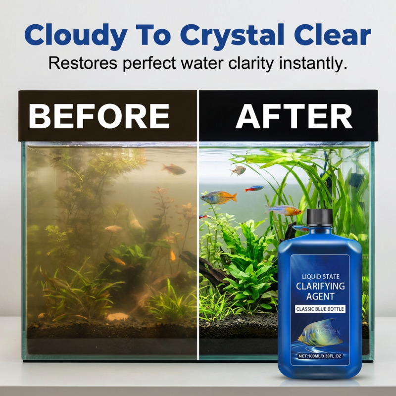 🔥 52% OFF 💥 💧 [Quick Aquarium Water Clarifier] — Just pour it in, and the cloudy water clears up on its own—your fish will look like they're swimming in air! 🐠✨