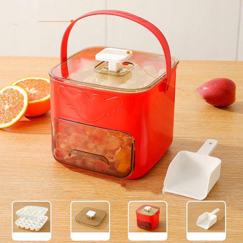 🔥💥 One-Press Ice Cube Maker with Storage Bin ❄️✨ Fast Freeze Ice Tray 🏷️💰50% OFF NOW