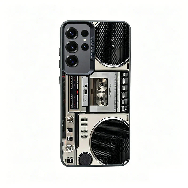 🔥Hot Sale 49% off🌟📼 Retro Cassette Player Pattern Silicone Phone Case Applicable to the iPhone/Galaxy series