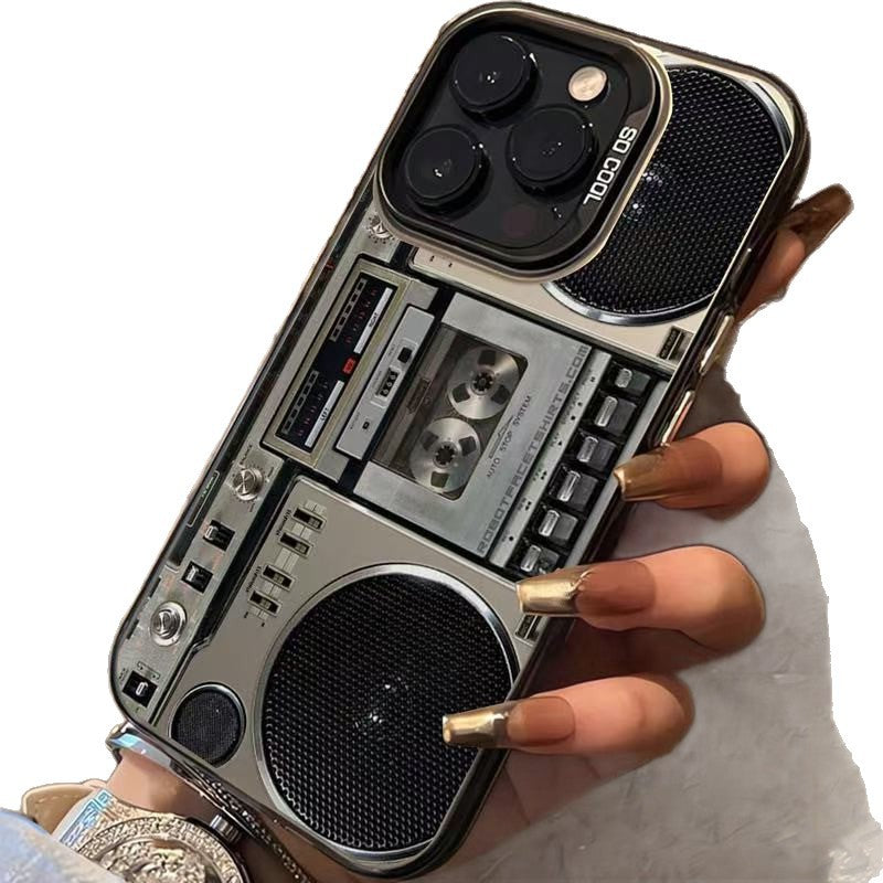 🔥Hot Sale 49% off🌟📼 Retro Cassette Player Pattern Silicone Phone Case Applicable to the iPhone/Galaxy series