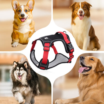 🦮 No‑Pull Dog Harness Kit with Leash & LED Collar – Escape‑Proof, Breathable Padding & Night Visibility 💡
