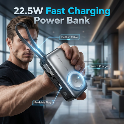 4-in-1 Portable Fast Charging Power Bank