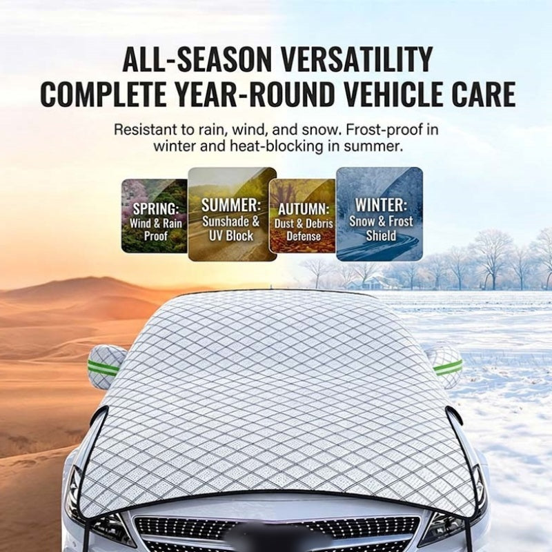 🎁2026 New Arrivals 49% OFF💥Car Windshield Snow Cover – All‑season, multi‑layer. Covers hood, glass & side windows. Strong straps, no slipping! 🚙💨