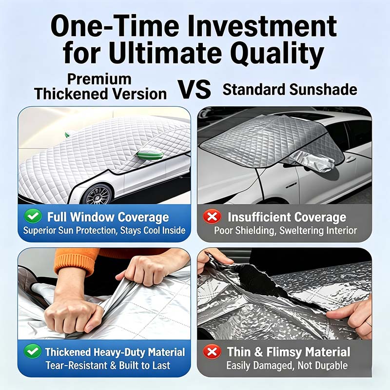 🎁2026 New Arrivals 49% OFF💥Car Windshield Snow Cover – All‑season, multi‑layer. Covers hood, glass & side windows. Strong straps, no slipping! 🚙💨