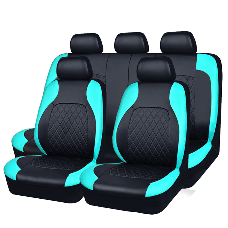 🚗✨9-Piece Leather Car Seat Cover Set – Universal Fit, Breathable & Easy to Clean for a Perfect Interior 🛋️