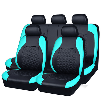 🚗✨9-Piece Leather Car Seat Cover Set – Universal Fit, Breathable & Easy to Clean for a Perfect Interior 🛋️
