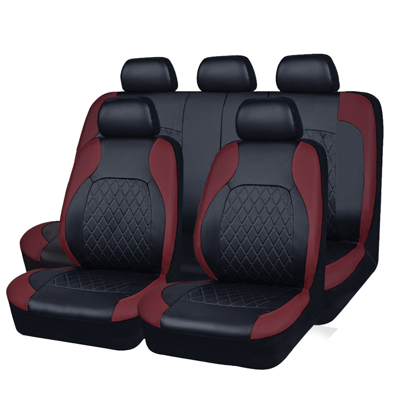 🚗✨9-Piece Leather Car Seat Cover Set – Universal Fit, Breathable & Easy to Clean for a Perfect Interior 🛋️