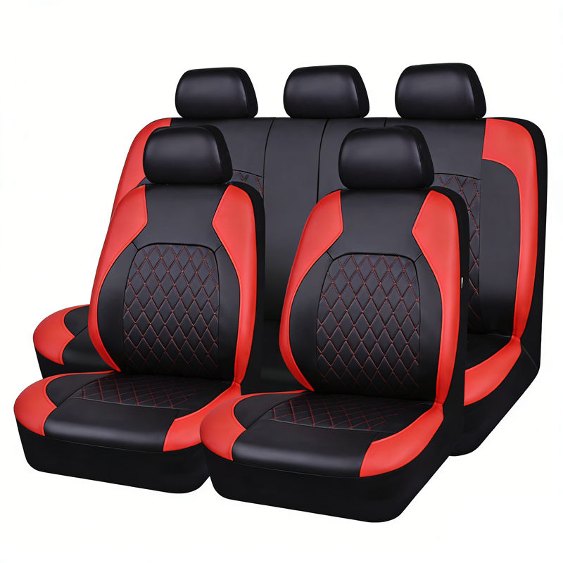 🚗✨9-Piece Leather Car Seat Cover Set – Universal Fit, Breathable & Easy to Clean for a Perfect Interior 🛋️