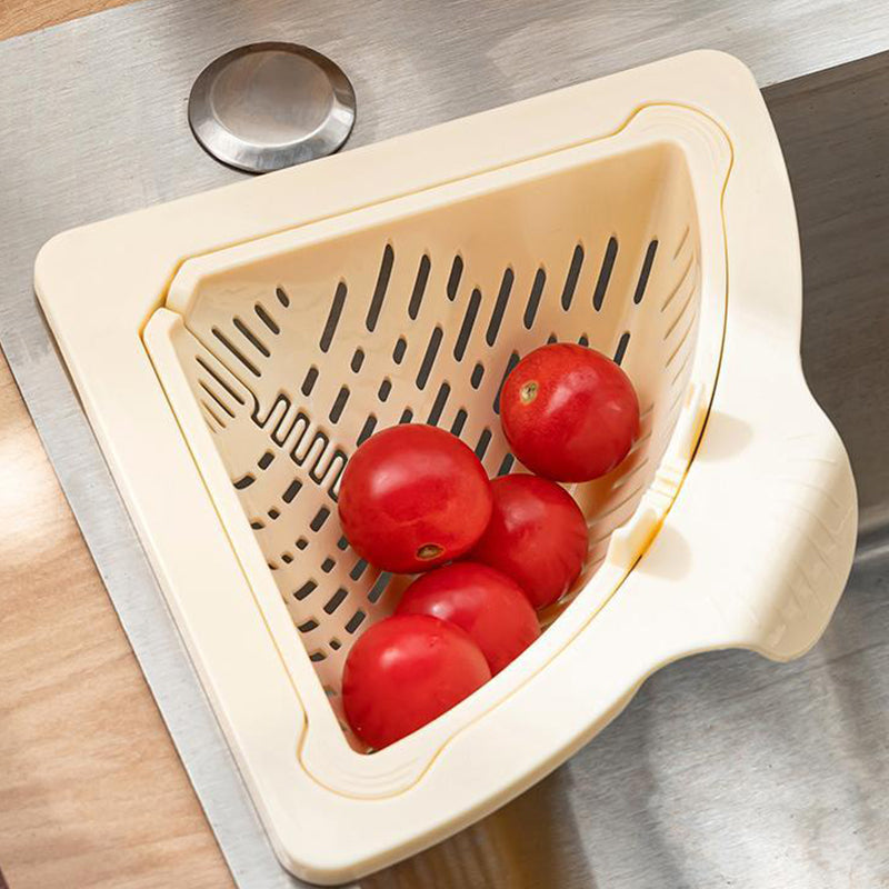 50% OFF Today🧲 Magnetic Corner Strainer – No Drills, No Mess. 🗑️ Stop Touching Soggy Scraps!