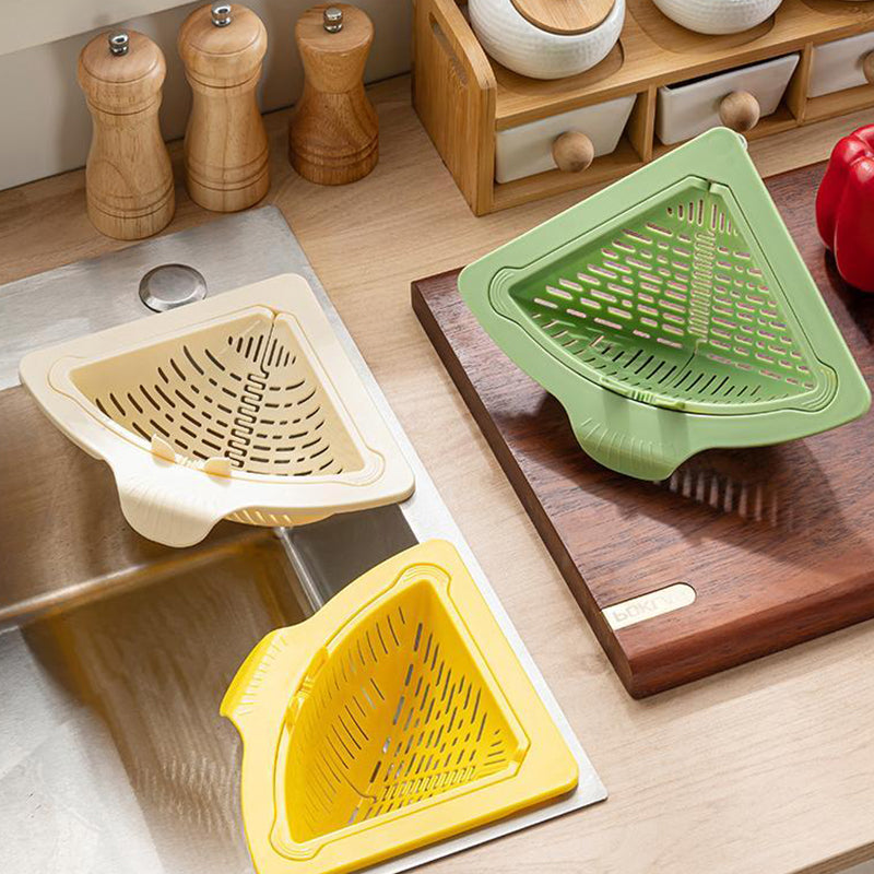 50% OFF Today🧲 Magnetic Corner Strainer – No Drills, No Mess. 🗑️ Stop Touching Soggy Scraps!